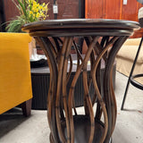 Round Accent with Sculptural Base