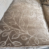 Velour Floral Pattern Sofa Bed