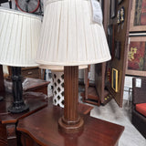 Turned Wood Table Lamp