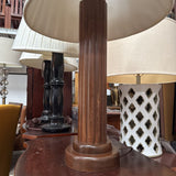 Turned Wood Table Lamp