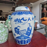 Blue & White Asian Vase