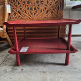 Asian Red Lacquered Table