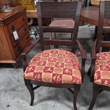 Asian Dark Brown Wood Dining Chair