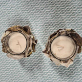 Oyster Candle Holder Pair
