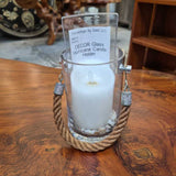 Glass Hurricane Candle Holder