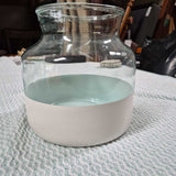 White Glass Jar