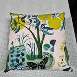 Schumacher Citrus Lemon Print Pillow
