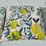 Schumacher Citrus Lemon Print Pillow