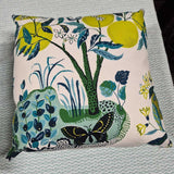 Schumacher Citrus Lemon Print Pillow