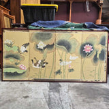 Hand Painted Asian Folding Screen