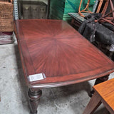 Dark wood Dinning Table w/ 2 leaf (10ft) w/8 chairs