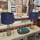 Glass lamps pair