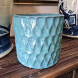 Blue Glazed Cracked Vase
