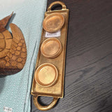 Gold Leaf Coaster Set
