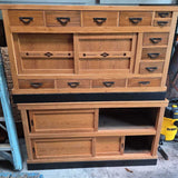 1890 Japanese Tansu, Mizuya (2 piece)
