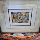 Vintage Hawaiian Glass Frame