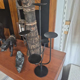 Black Metal Candle Holder