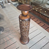 Brown Metal Candle Holder