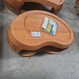 Sculptural Teak Coffee Table