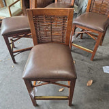 Rattan Back Count Stools