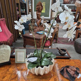 Faux Orchid w/Ceramic Planter