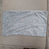 Textured Blue Woven Accent Cover Pair