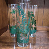 Tropical Palm Tree Highball Glass Set