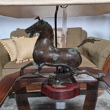 Bronze Horse Table Lamp