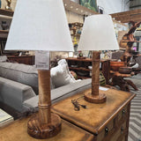 Curly Koa Table Lamps