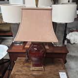 Vintage Brown and Beige Table Lamp
