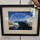 Framed Wave Photography Art