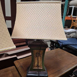 1 Green & Bronze Tone Table Lamps