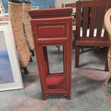Red Asian Style Pedestal