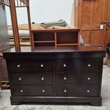 Wooden Dresser with Six Drawers