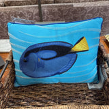 Blue Fish Decorative Pillow
