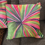 Colorful Leaf Print Pillow