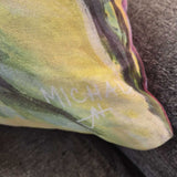 Colorful Leaf Print Pillow