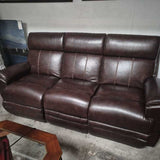 Brown Reclining Sofa