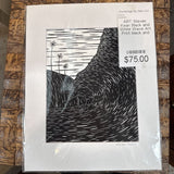 Black and White Wave Art Print
