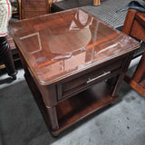 Glass Top Side Table