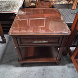 Glass Top Side Table