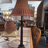 Tropical Pineapple Table Lamps With Woven Shades