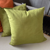 Green Textured Pillow