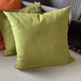 Green Textured Pillow
