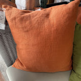 Rust Orange Decorative Pillow