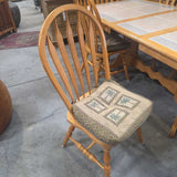 Oak Dining Table with Six Chairs