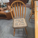 Oak Dining Table with Six Chairs