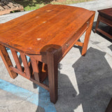 Vintage Wooden Oak Console