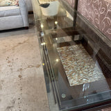Designer Glass Top Console