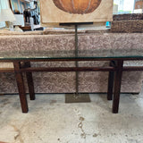 Designer Glass Top Console